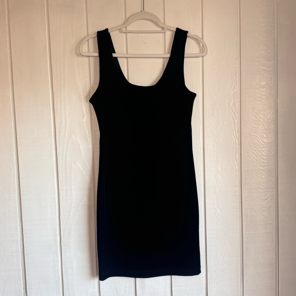 Vintage Roberta Black Velvet Mini Dress